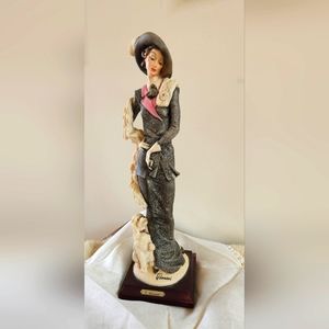 Giuseppe Armani lady with a poodle